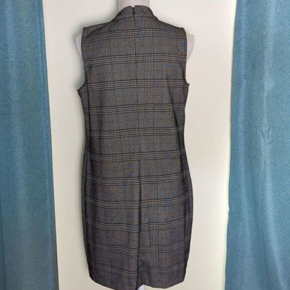 APT. 9 Women's Dress sleeveless plaid black and white size petite large - Picture 3 of 6